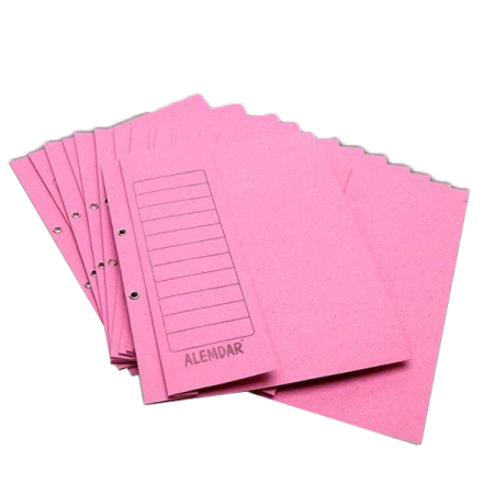 Alemdar Yarım Kapak Dosya Pembe 50 li