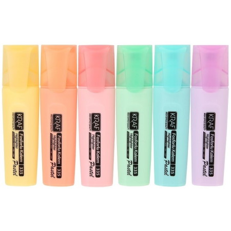 Kraf Fosforlu Kalem Pastel 6 Renk 335