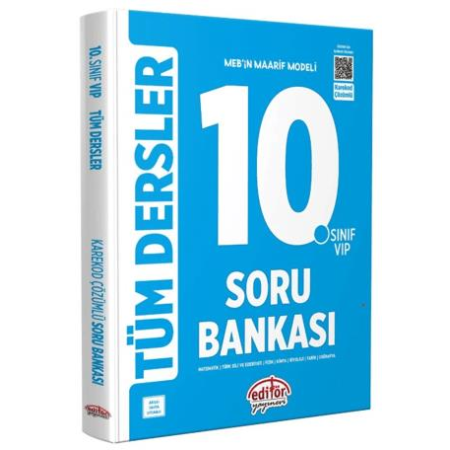 Editör Yayınları 10. Sınıf Tüm Dersler Soru Bankası Vip Mavi 2025 Editör Yayınları 10. Sınıf Tüm Dersler Soru Bankası Vip Mavi 2025