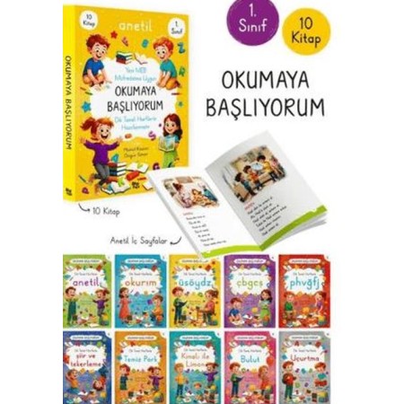 Bilgi Park 1. Sınıf Okumaya Başlıyorum Anetil 10 Kitap