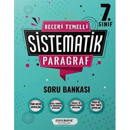 Sistematik Yayınları Sistematik 7. Sınıf Paragraf Sistematik Soru Bankası