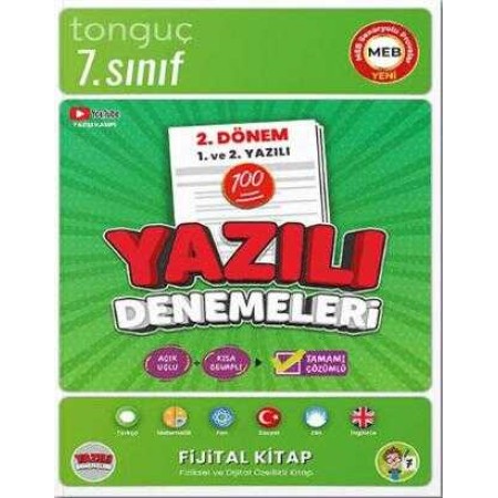 Tonguç Akademi  7. Sınıf Yazılı Denemeleri 2. Dönem 1 ve 2. Yazılı