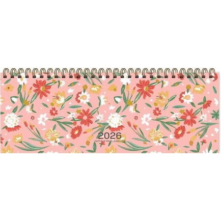 Keskin Color Spr.Haftalık Masa Ajandası Çiçek 12x33,5 2026 Aj-65