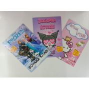 Erl Stickerli İnce Boyama Resimli