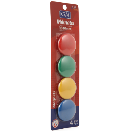 Kraf 504G Mıknatıs Blisterli 4 cm 4'lü 
