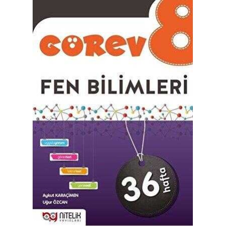 Nitelik Yayınları 8. Sınıf Görev Fen Bilimleri Soru Bankası