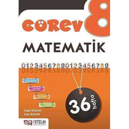 Nitelik Yayınları 8.Sınıf Görev Matematik 36 Haftalık Görev Föyleri