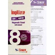 Sınav Yayınları 8. Sınıf İngilizce Çek Kopart Yaprak Test