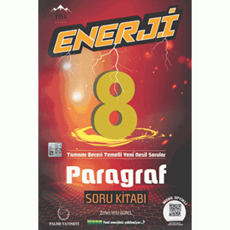 Palme Yayınları Enerji 8. Sınıf Paragraf Soru Kitabı