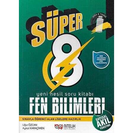 Nitelik Yayınları 8. Sınıf Süper Fen Bilimleri Soru Kitabı
