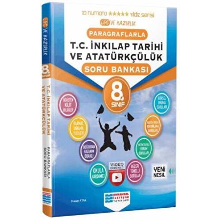 Evrensel İletişim Yayınları 8. Sınıf Paragraflarla T.C. İnkılap Tarihi ve Atatürkçülük Soru Bankası