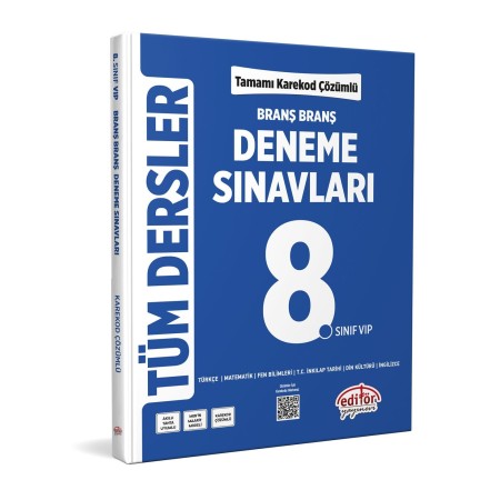 Editör Yayınları 8.Sınıf Branş Branş Tüm Dersler Deneme