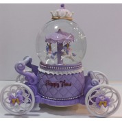 Unicorn Tekerlikli Işıklı Müzikli Püskürtmeli Kar Küresi C-121