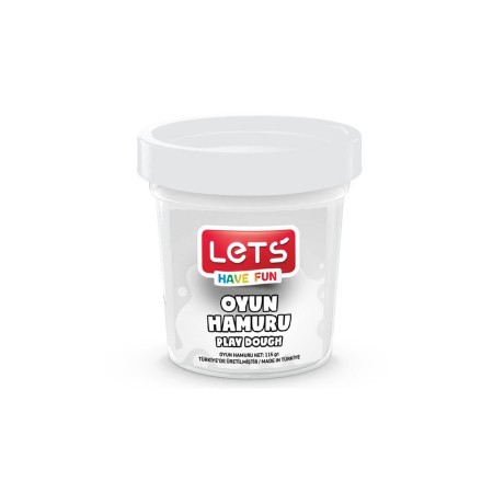 Lets Oyun Hamuru Tek Renk Beyaz 115 GR L8440-5