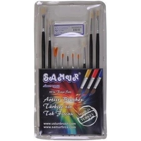 Samur Fırça Seti 10 Lu