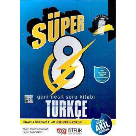 Nitelik Yayınları  8. Sınıf Süper Türkçe B Yeni Nesil Soru Kitabı