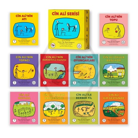 Cin Ali Serisi Kutulu Set (10 Kitap Takım) Rasim Kaygusuz
