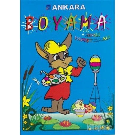 Ankara Yıldırım Dağıtım Stickerli Kalın Boyama - Mavi
