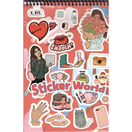 Single Color Sticker Book 24 * 17 cm 16 Sayfa