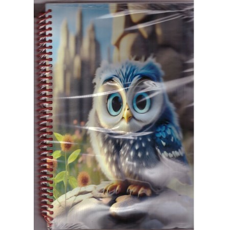 M-820-30 Kabartma Yandan Spiralli Çizgili Defter 