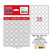 Tanex Ofis Etiketi Poşetli Yuvarlak 19 MM Beyaz OFC-131 Tanex Ofis Etiketi Poşetli Yuvarlak 19 MM Beyaz OFC-131