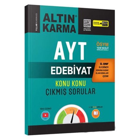 Altın Karma AYT 12. Sınıf 1. Dönem Edebiyat Konu Konu Çıkmış Sorular