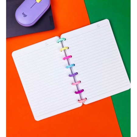 Alper  A6 Çizgili Spiralli Bloknot Resimli