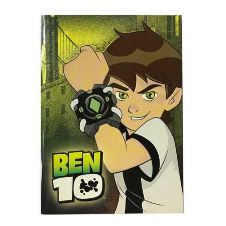 Ben10 15 Yaprak Spiralli Resim Defteri 35x50 cm