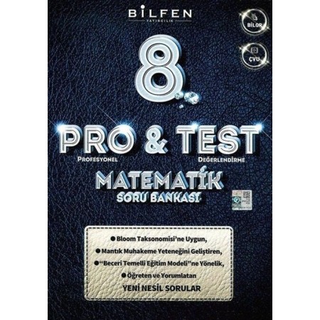 Bilfen Yayıncılık 8. Sınıf Matematik ProTest Soru Bankası