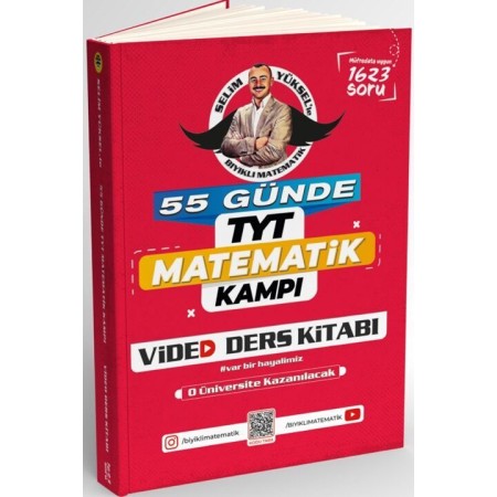 Kr Akademi Bıyıklı Matematik 55 Günde TYT Matematik Kampı Video Ders Kitabı