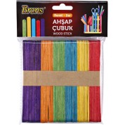 Brons Ahşap Dil Çubuk Büyük Renkli 50'li 150*18 mm