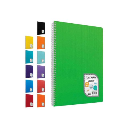 Çınar Colormaxi Spiralli Defter Plastik Kapak A5 72 YP Kareli 72/4