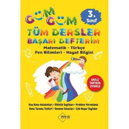 Düşün Çöz Yayınları 3. Sınıf Güm Güm Tüm Dersler Başarı Defterim
