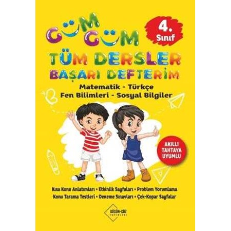 Düşün Çöz Yayınları 4. Sınıf Güm Güm Tüm Dersler Başarı Defterim