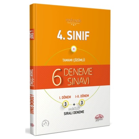 Editör Yayınevi 4. Sınıf Deneme 6 Fasikül 3+3