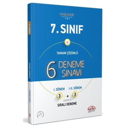 Editör Yayınevi 7. Sınıf Deneme 6 Fasikül 3+3