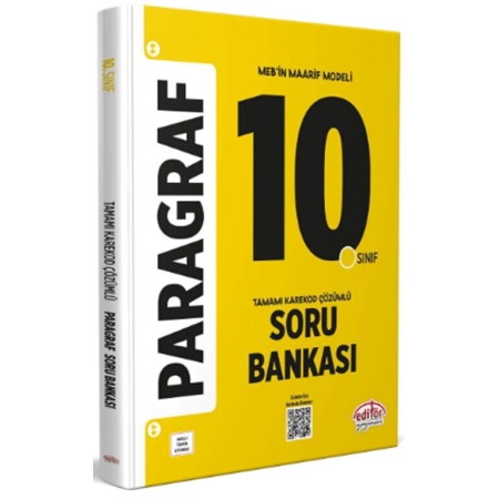 Editör Yayınları 10. Sınıf Paragraf Soru Bankası Editör Yayınları 10. Sınıf Paragraf Soru Bankası