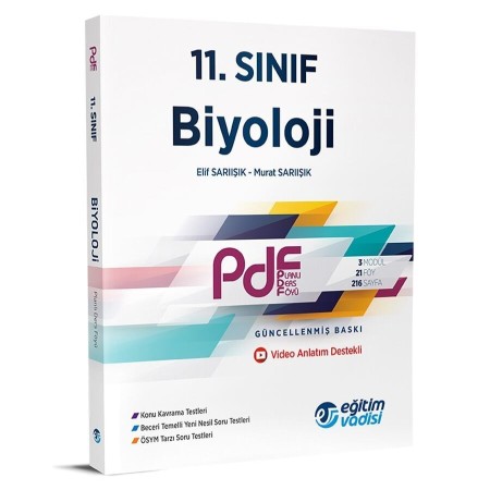 Eğitim Vadisi 11. Sınıf Biyoloji Güncel PDF Planlı Ders Föyü