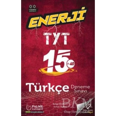 Palme Yayınları  TYT Türkçe Enerji 15 Deneme Sınavı