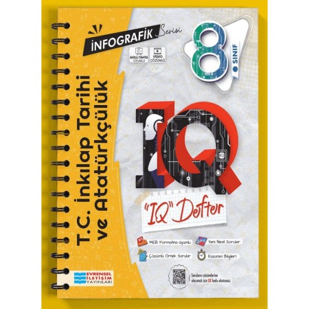 8.Sınıf T.C. İnkılap Tarihi ve Atatürkçülük İnfografik Serisi IQ Akıllı Defter