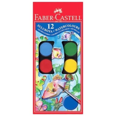 Faber-Castell Sulu Boya Büyük Boy 12 Renk
