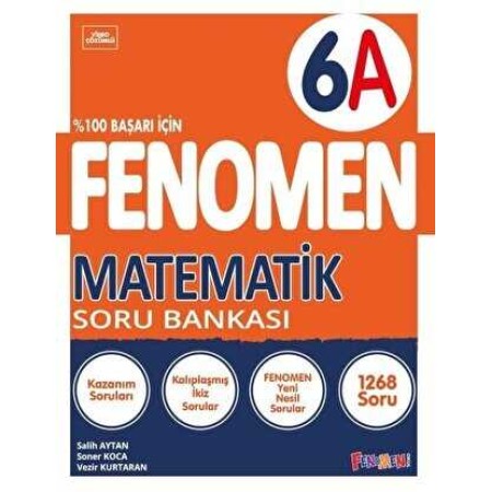 Fenomen Yayınları Fenomen 6 Matematik A Soru Bankası