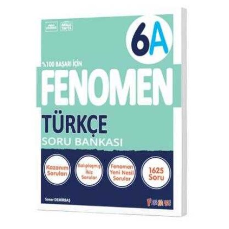 Fenomen Yayınları Fenomen 6 Türkçe A Soru Bankası