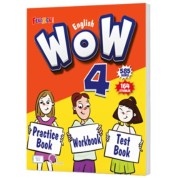 Kurmay Yayınları Wow 4 English Practice Book + Workbook + Test Book Wow English