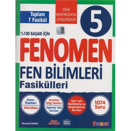 Kurmay Yayınları Fenomen Yayıncılık 5.Sınıf Fen Bilimleri Fasikülleri 7 Kitap Kurmay Yayınları Fenomen Yayıncılık 5.Sınıf Fen Bilimleri Fasikülleri 7 Kitap
