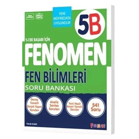 Kurmay Yayınları 5. Sınıf Fen Bilimleri B Fenomen Soru Bankası