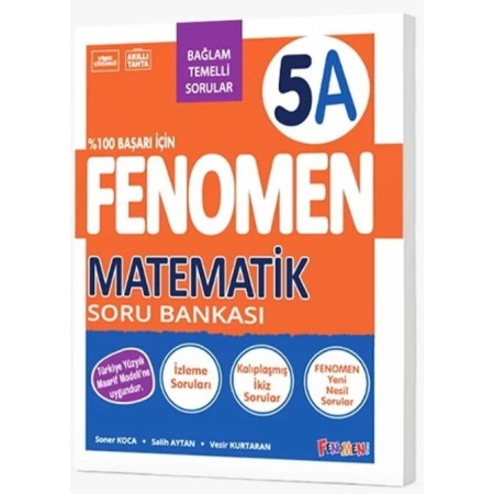 Kurmay Yayınları  5. Sınıf Matematik A Fenomen Soru Bankası