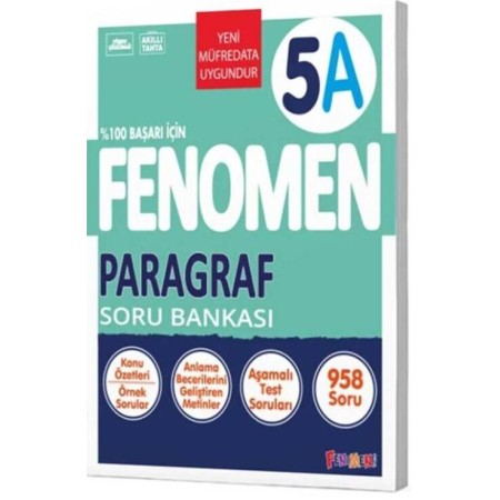 Kurmay Yayınları 5. Sınıf Paragraf Fenomen A Soru Bankas