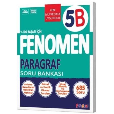 Fenomen Okul Yayınları 5. Sınıf Paragraf Fenomen Soru Bankası