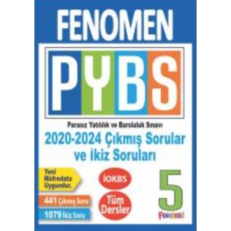 Kurmay Yayınları 5.Sınıf PYBS 2020-2024 Çıkmış Sorular ve İkiz Soruları